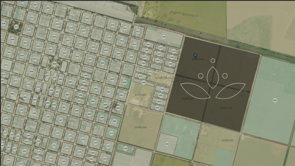 Plano general del desarrollo Altos de Margarita